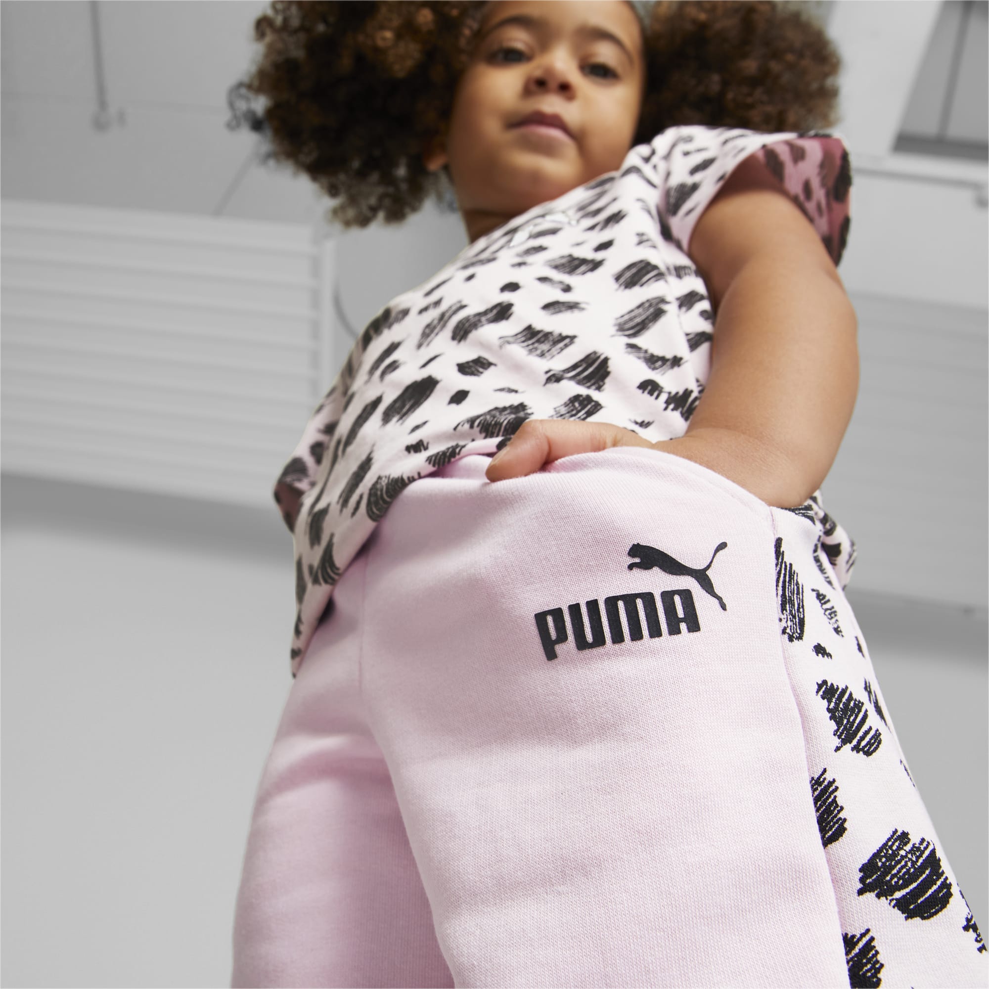Essentials PUMA Mates Sweatpants Kids Pearl Pink PUMA Shop